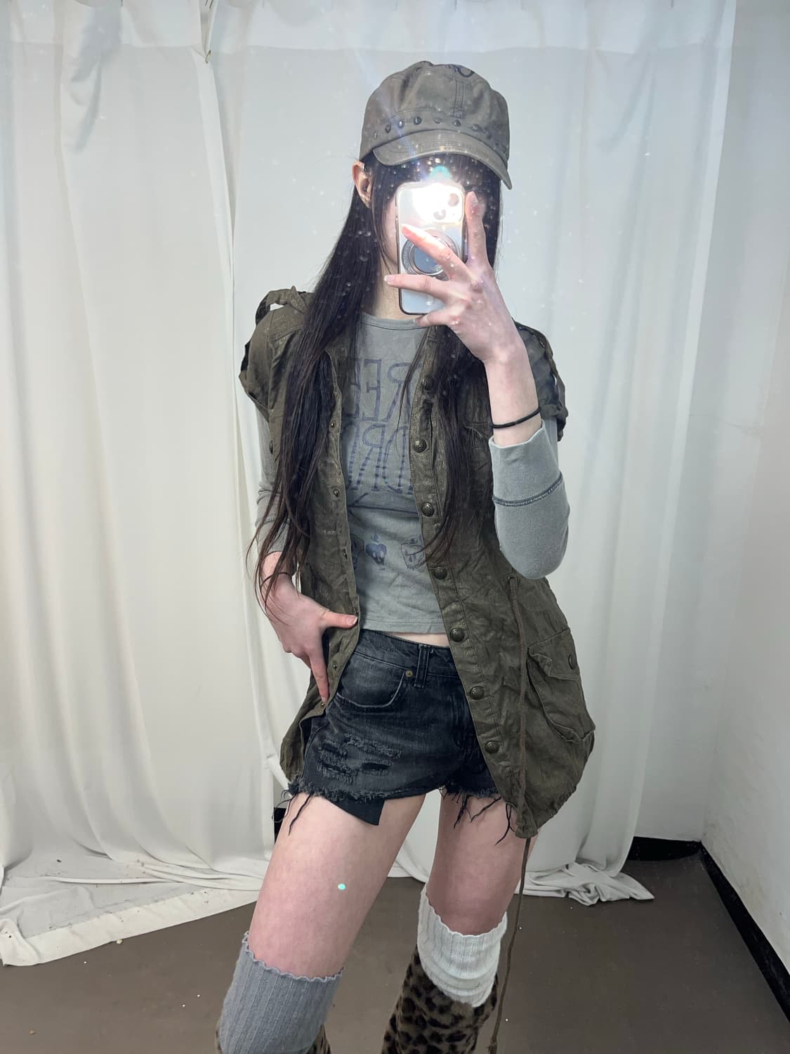  00‘s 브라운 글리터 원피스 상품이미지8