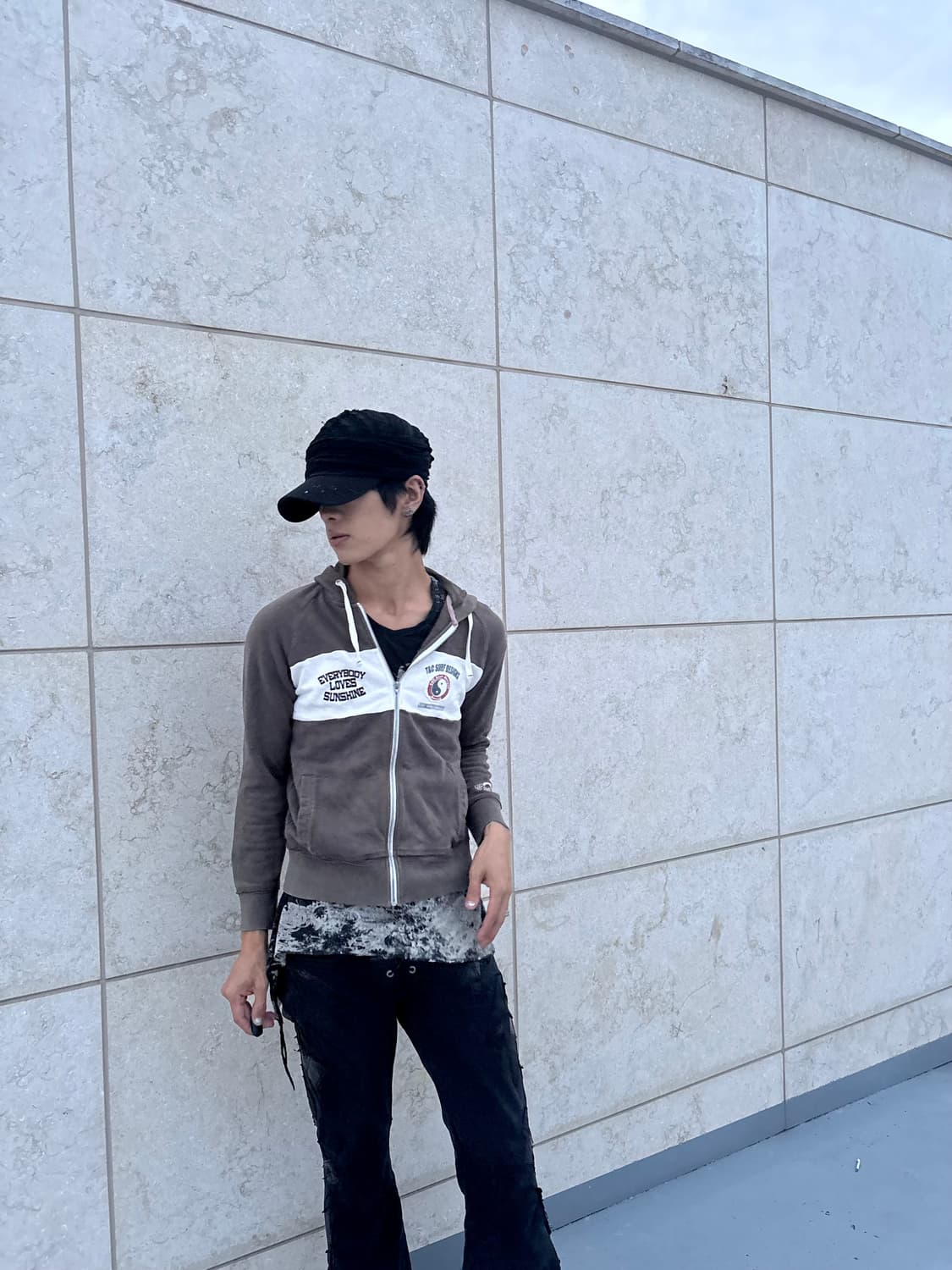 “TC SURF” Y2K Print Hoodie Zip Up 상품이미지1