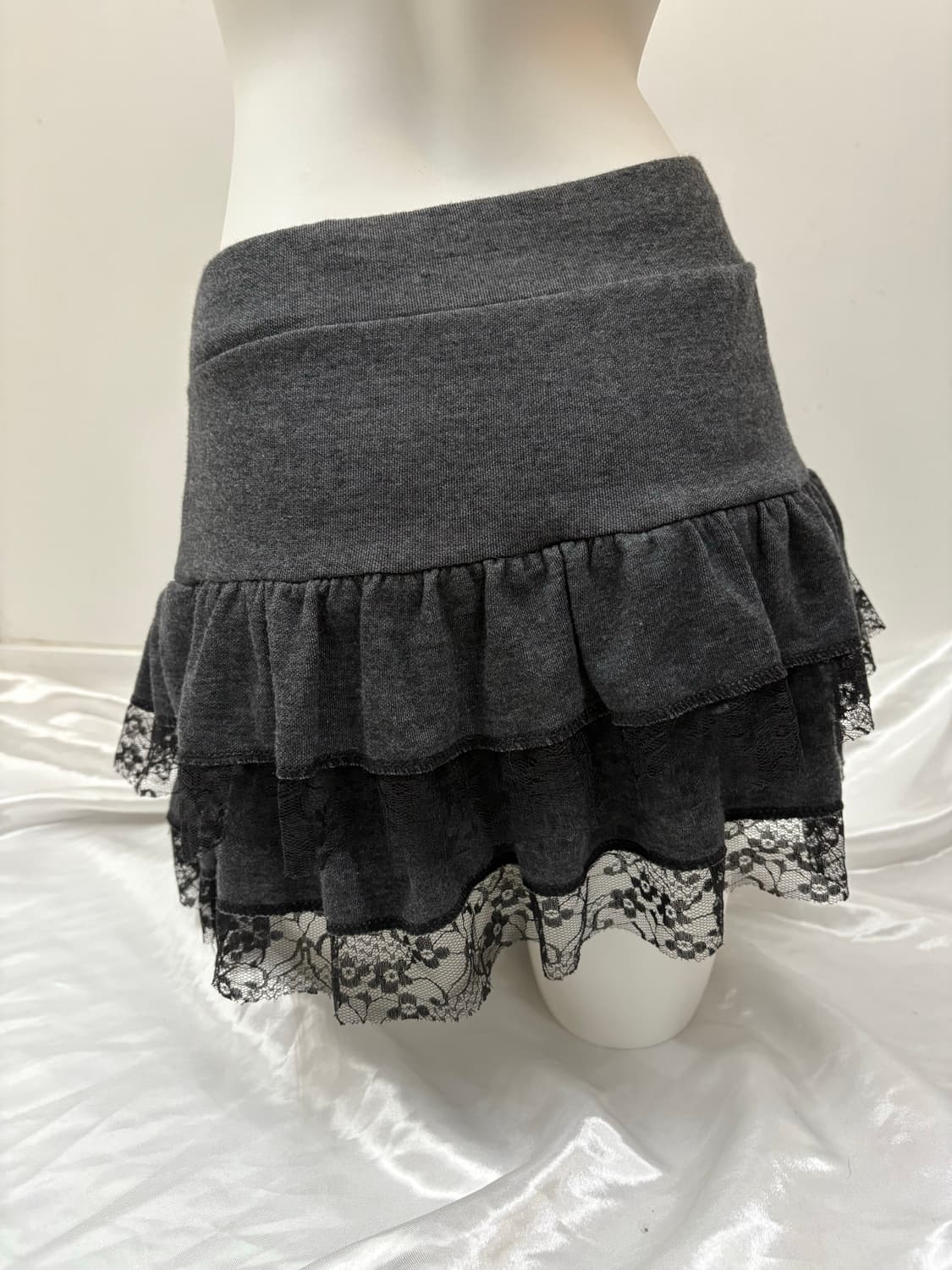 밴딩 레이스 캉캉 스커트 상품이미지3