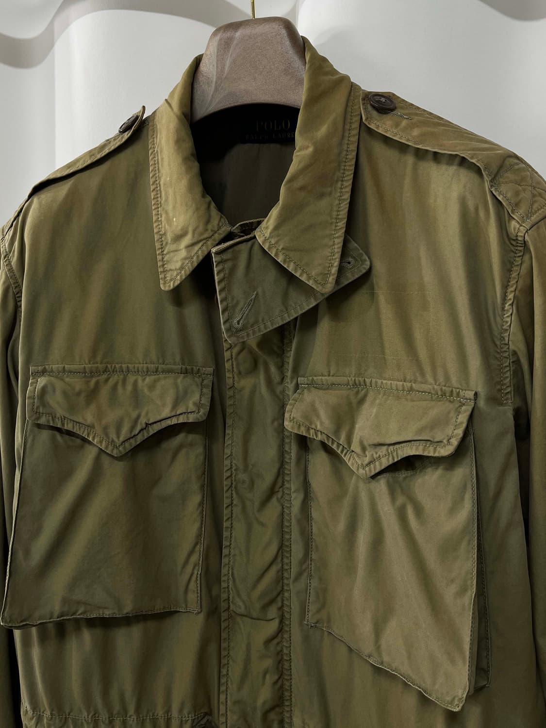 폴로 랄프로렌 5함대 괌탈환 M43 밀리터리 썬페이딩 필드 자켓 M 상품이미지5