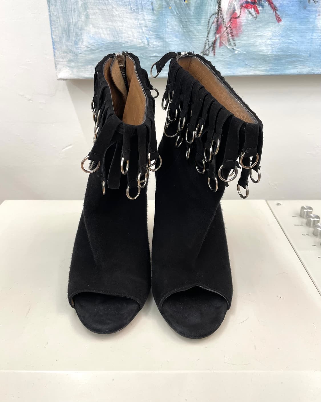 [235] 발망 스웨이드 프린지 힐 부츠 상품이미지2