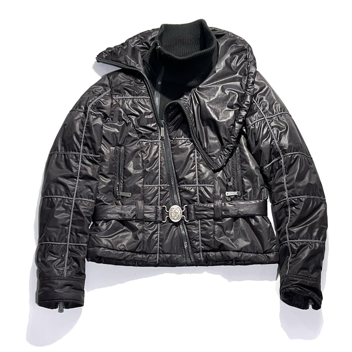 Diesel Asymmetric High Neck Zip Jacket 상품이미지2