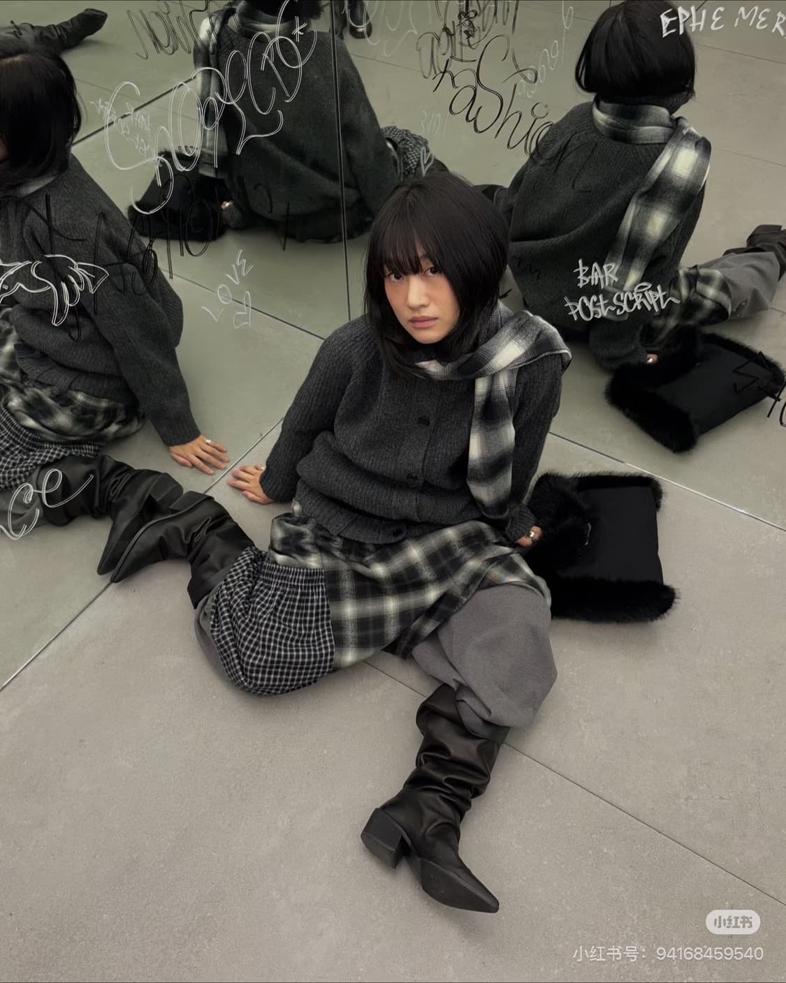 LCDC 진증용 CHECK CUFF 스카프 상품이미지4