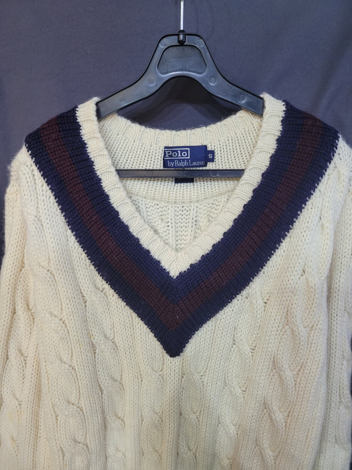 Ralph Lauren 랄프로렌 레트로 빈티지 크라켓 케이블 헤비울 니트 상품이미지2