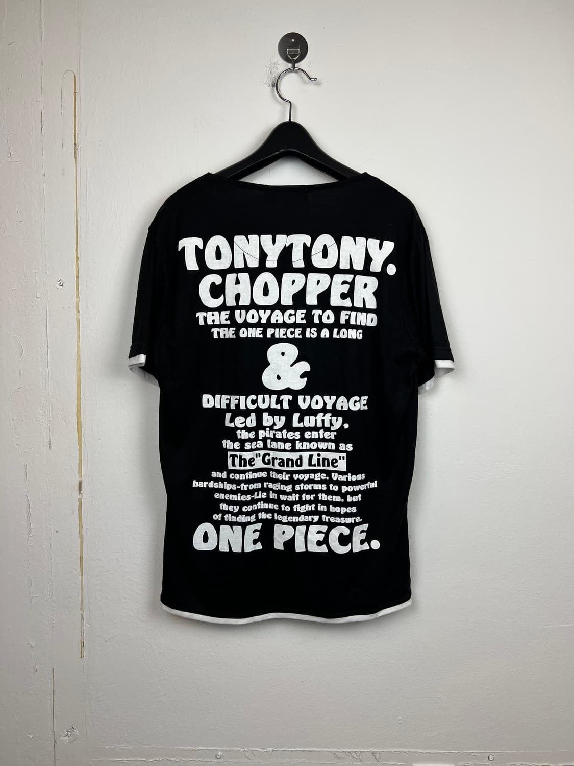 T141 JPN ONE PIECE 쵸파 프린팅 반팔티셔츠 L 상품이미지2