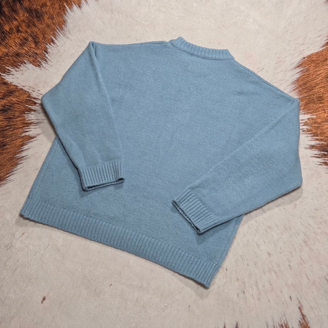 빈티지 스가이블루 라운드넥 니트 상품이미지4