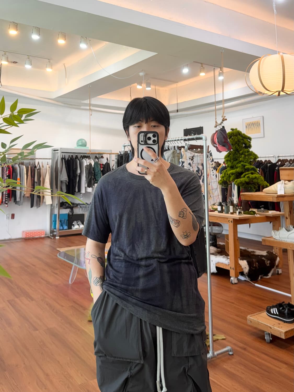 요지야마모토 뿌르옴므 페이딩 티셔츠 상품이미지6