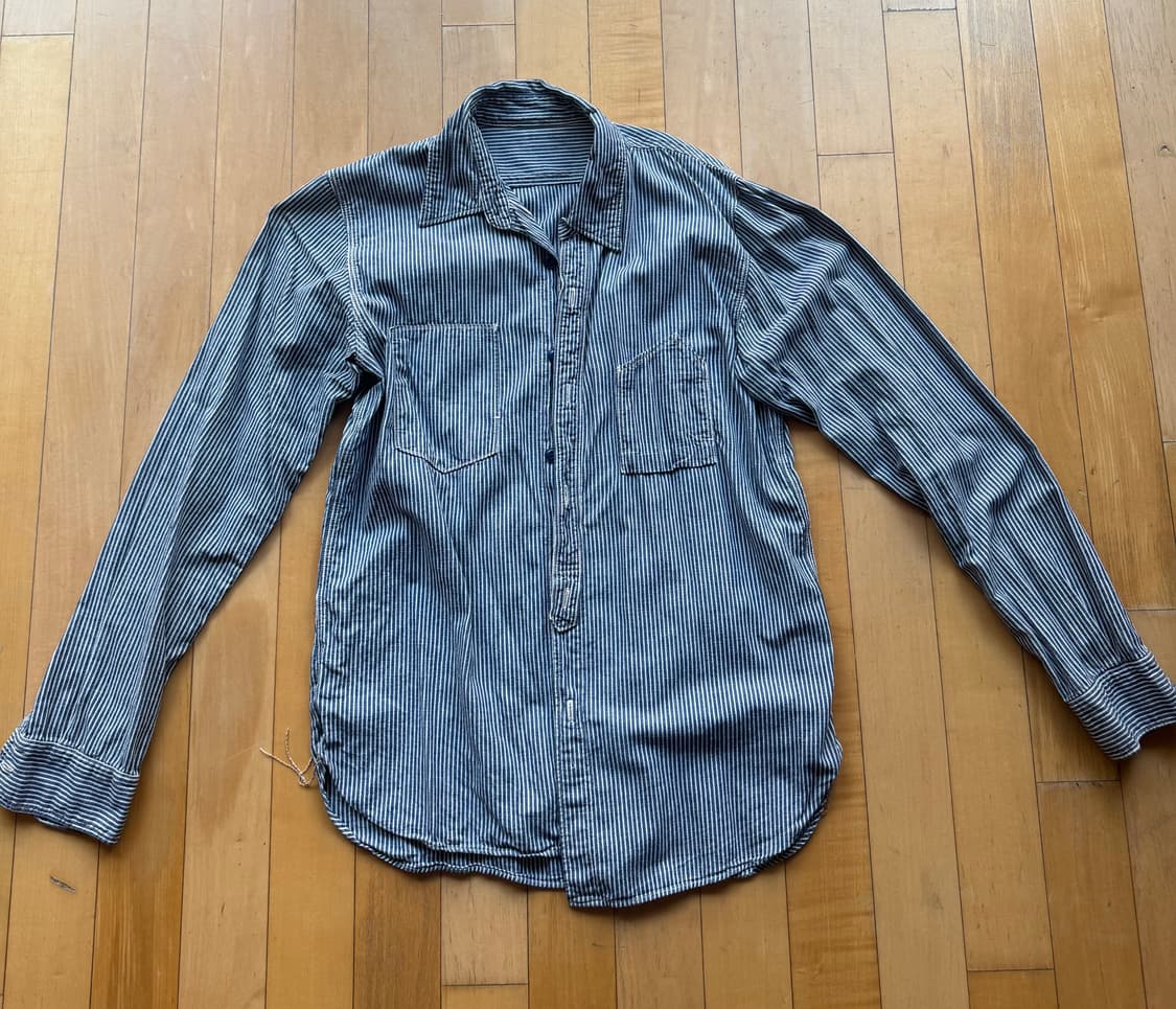 스펠바운드 히코리 스트라이프 샴브레이 셔츠 상품이미지1