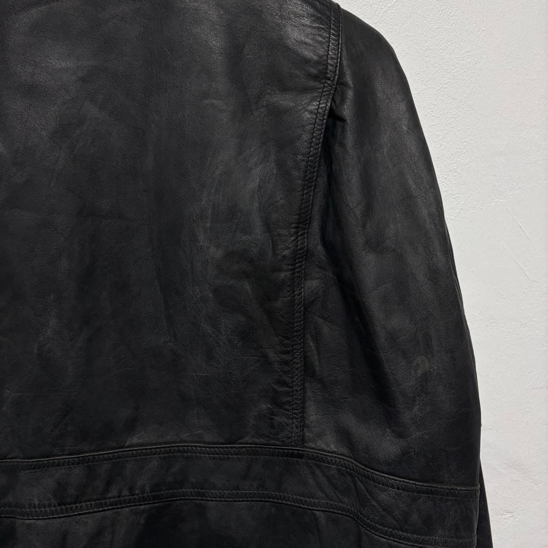 [소가죽] 빈티지 레더 자켓 35 상품이미지7