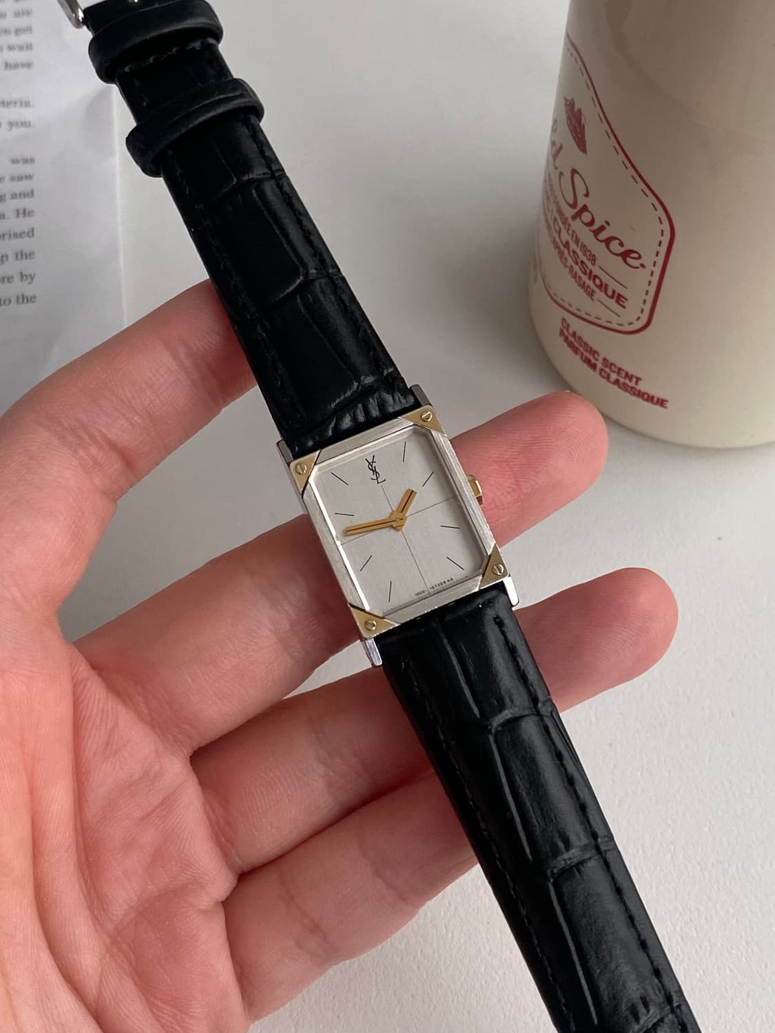 Yves Saint Laurent 입생로랑 YSL 스퀘어 쿼츠 레이디스 상품이미지4