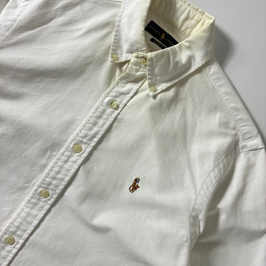 Polo  폴로 랄프로렌 자수 코튼 화이트 셔츠  상품이미지2