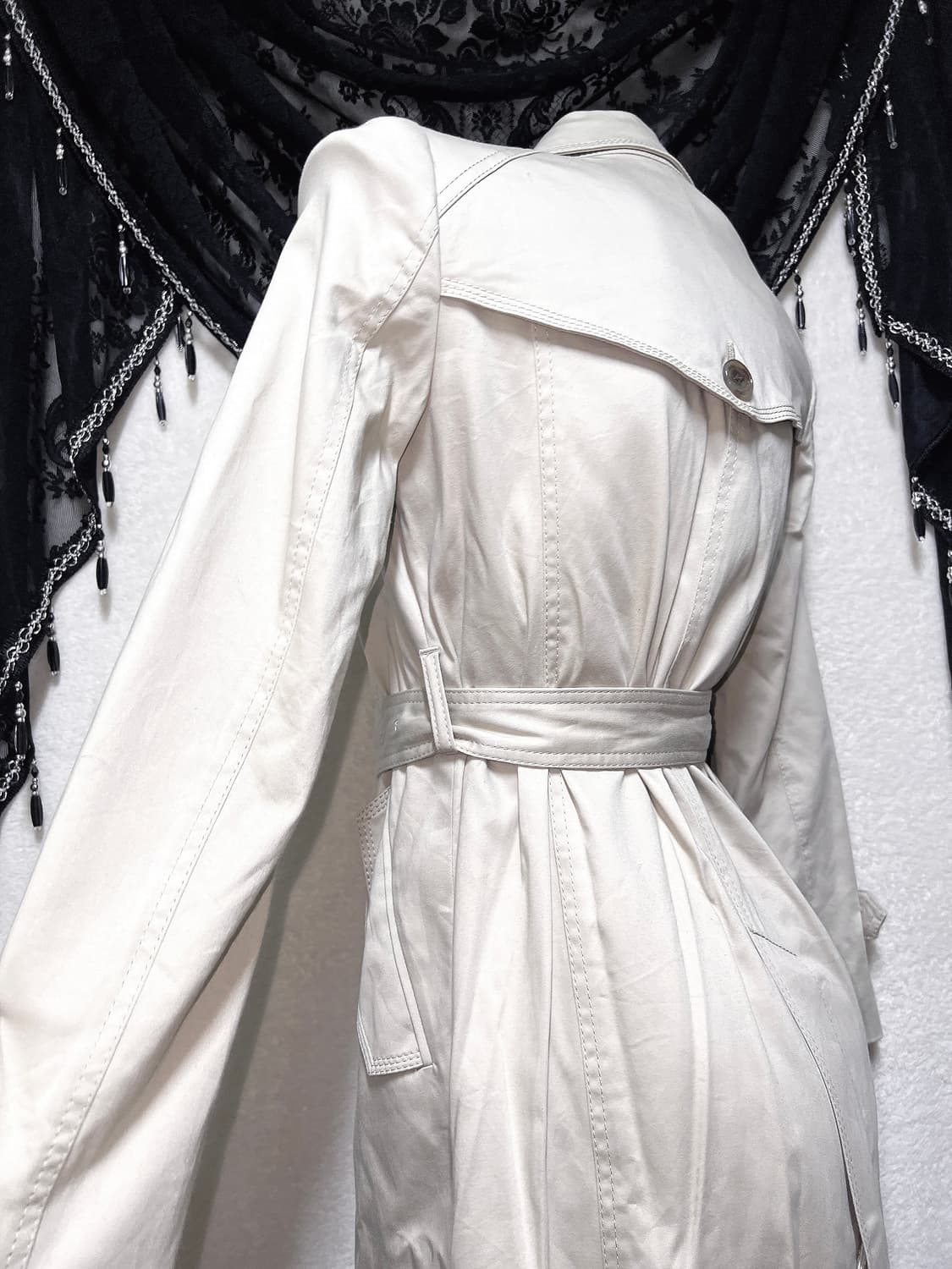 핑키앤다이안 로맨틱갸루 로걀 라떼 모카베이지 견장 트렌치코트 자켓 핀터 상품이미지7