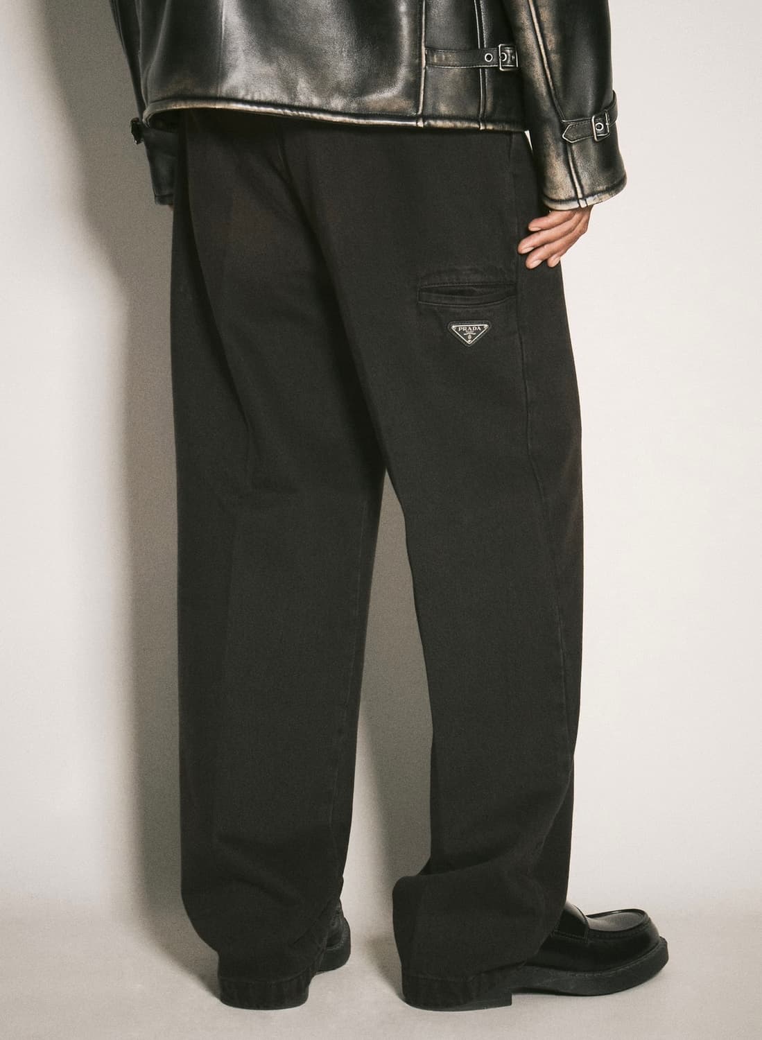 (48) 프라다 브라운 가먼트다잉 진 브라운  상품이미지4