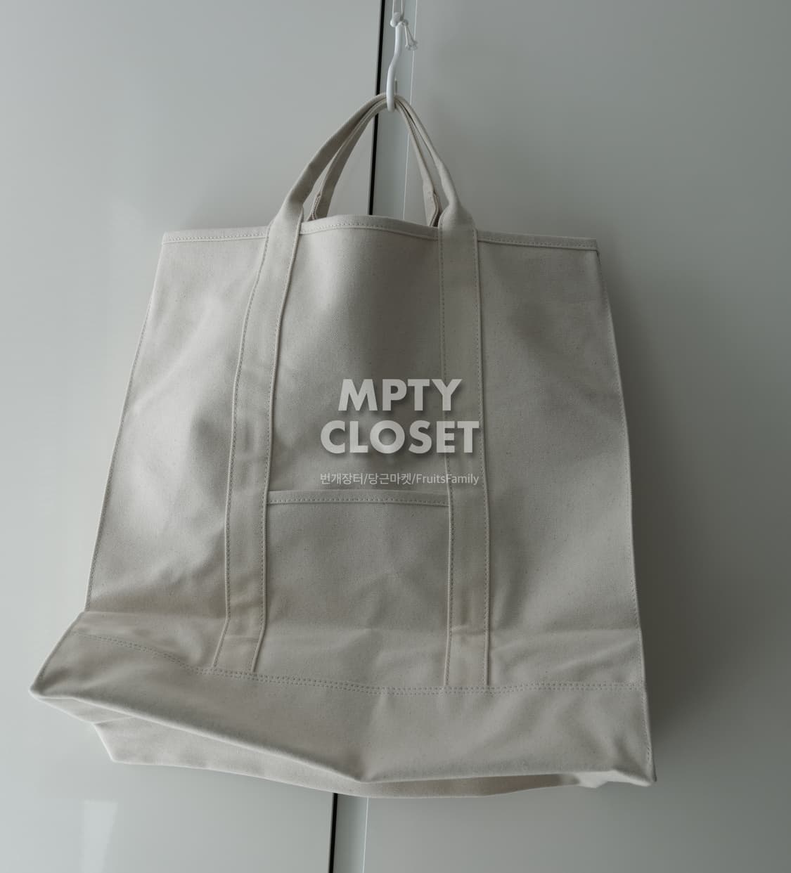 Retaw x Fragment 프라그먼트 캔버스 런드리백 네츄럴 상품이미지4