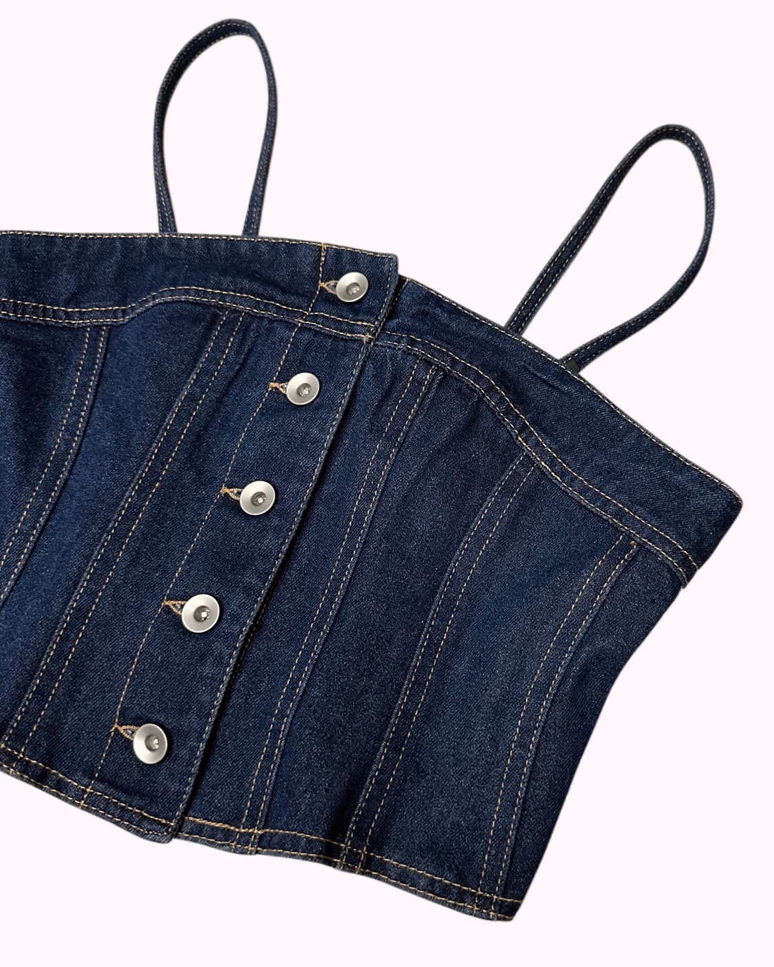 FREE'S MART denim 2way tube top 상품이미지3