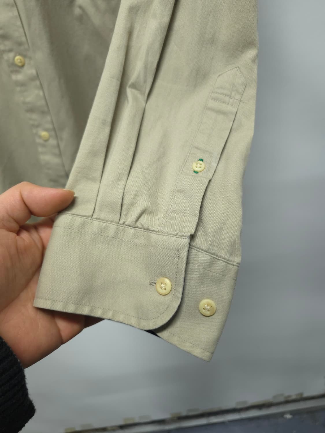 타미힐피거 클래식 베이지 버튼다운 셔츠(110) 상품이미지9