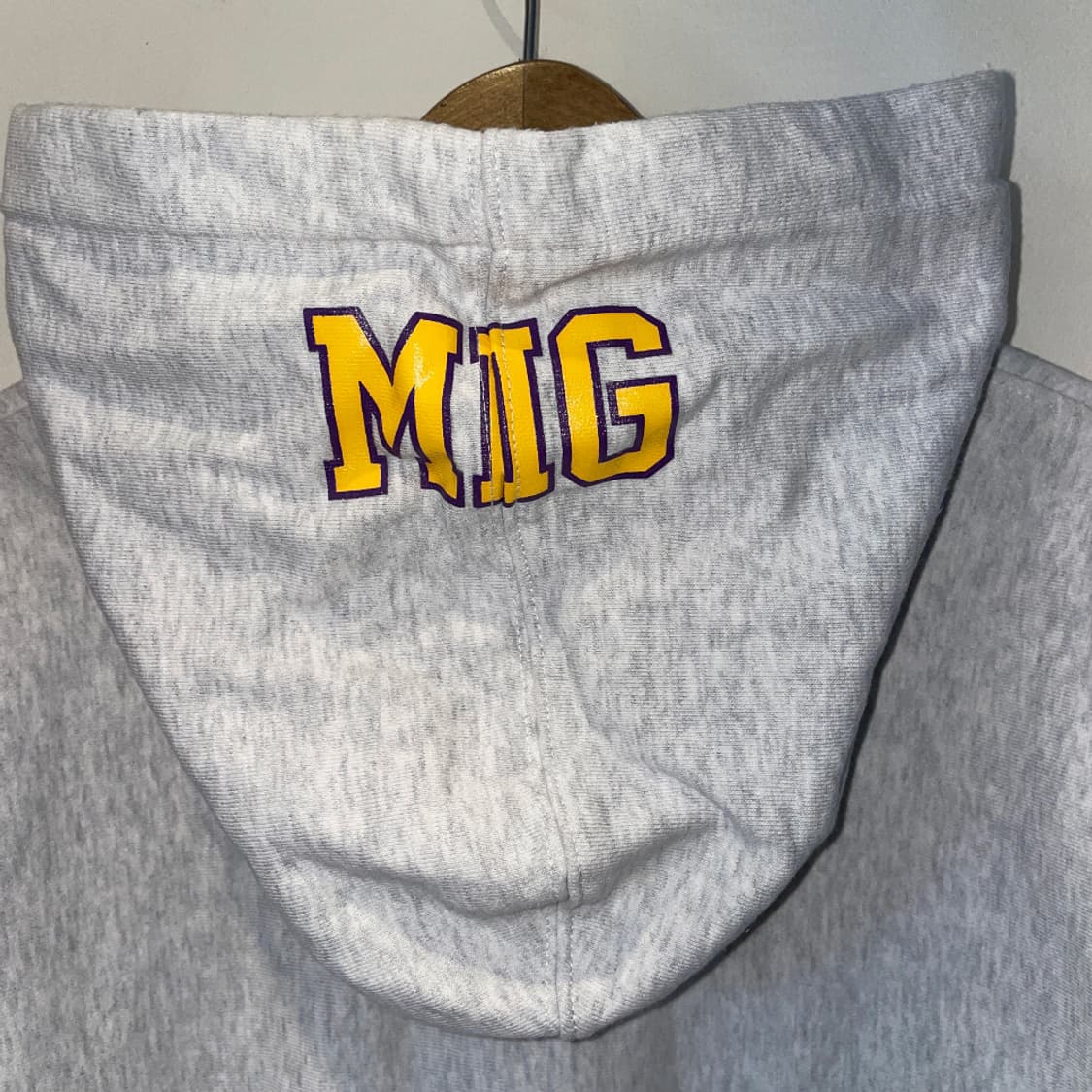 FETCH Michigan Logo Hoodie (Light Gray) 상품이미지4