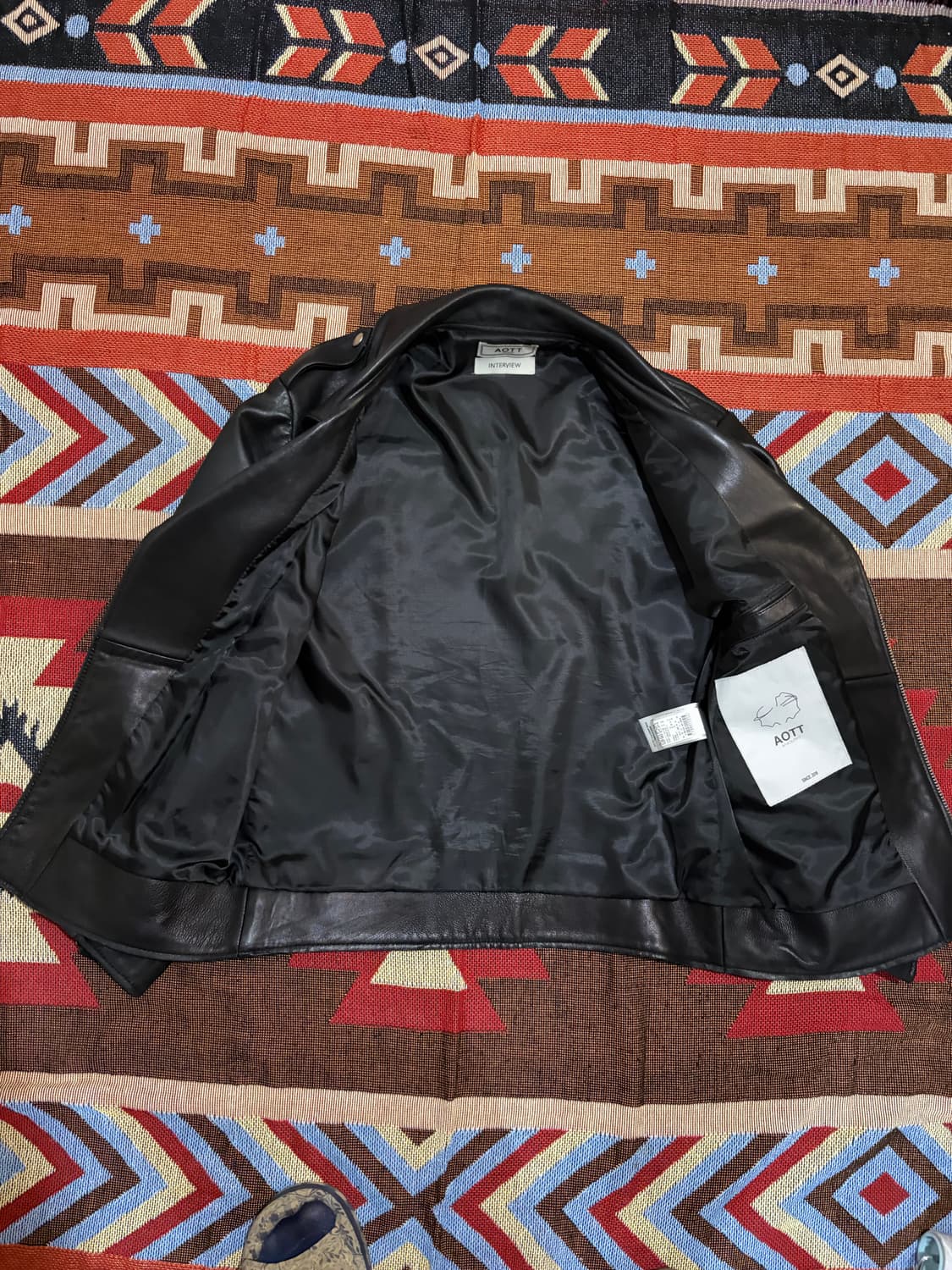 100) 양가죽 더블라이더 자켓 상품이미지6