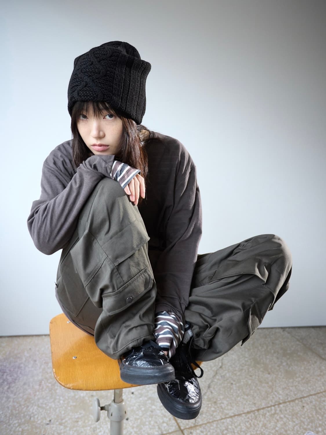 (새상품) 해칭룸 Jacquard Big Beanie 상품이미지2