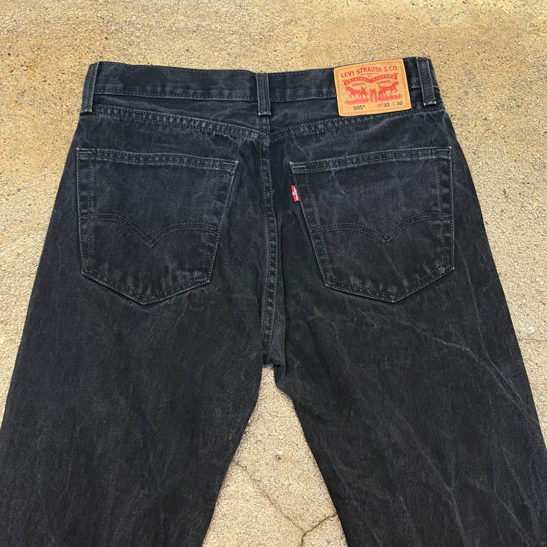 미국 빈티지 리바이스 505 블랙진 청바지 상품이미지5