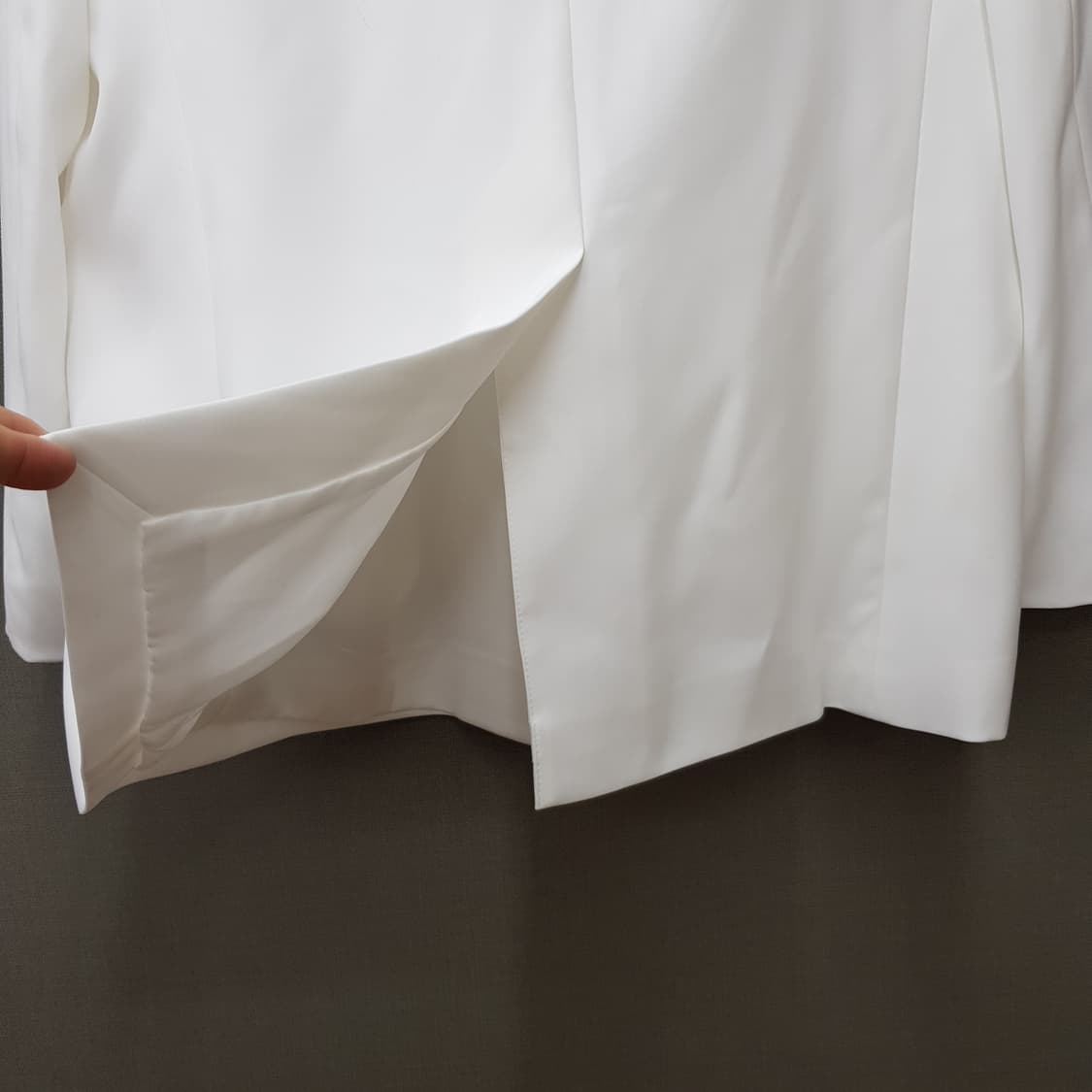 오르 2024 투버튼 자켓 와이드 팬츠 셋업 S/M사이즈(택달린새제품) 상품이미지5