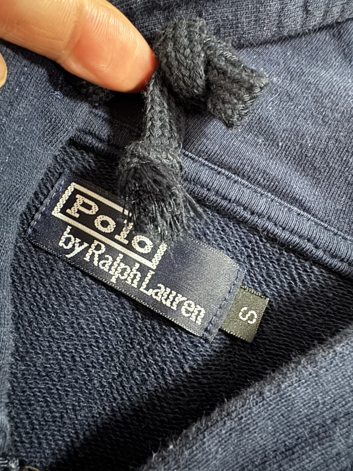 여성 폴로 랄프로렌 빅포니 후드집업 s 네이비 상품이미지3