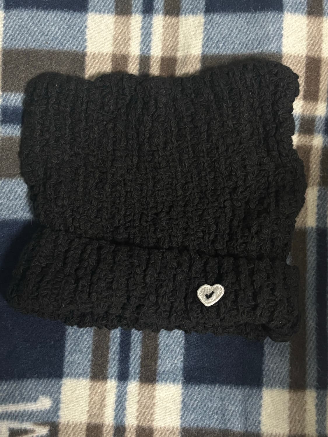 어썸니즈 에스에스 캣 니트 햇 블랙 (고양이비니) 상품이미지4