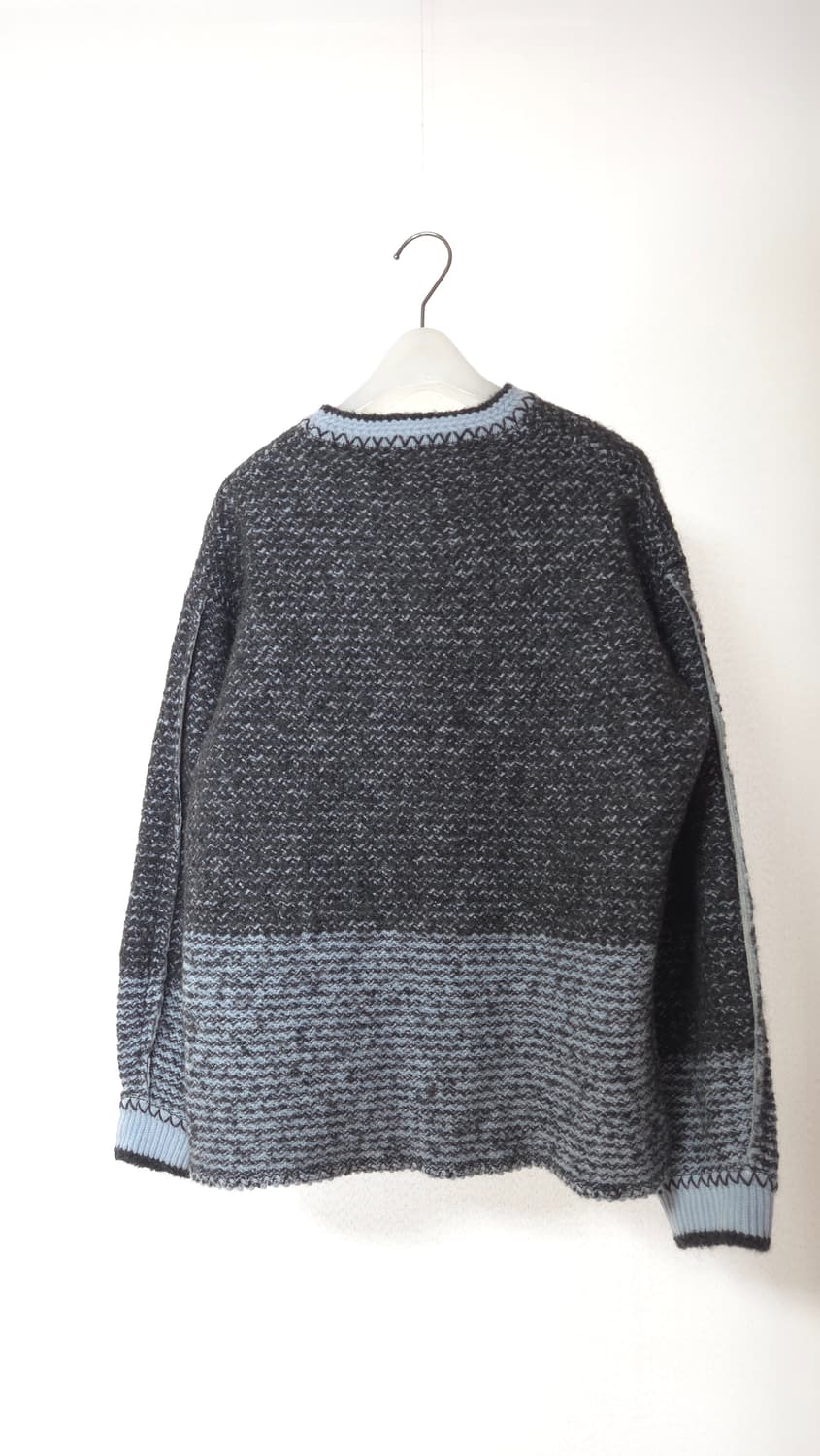 한섬 시스템 컬러블록 밑단 트임 니트 탑 F 사이즈 상품이미지6