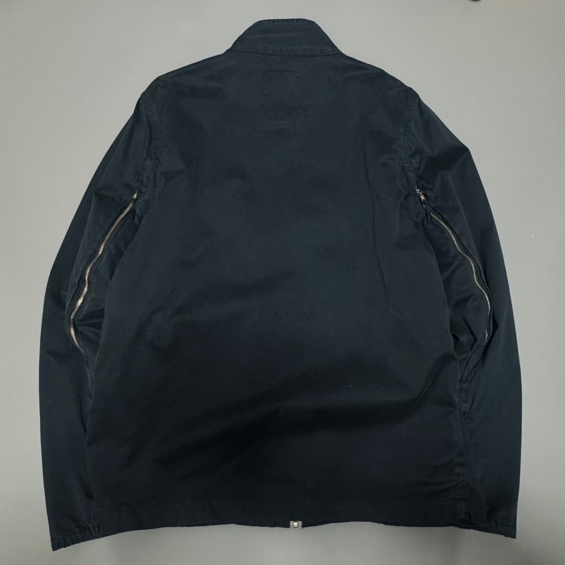 스투시 다크네이비 스탁 자수로고 슬리브 매쉬 집업 하이넥 블루종 자켓 상품이미지9