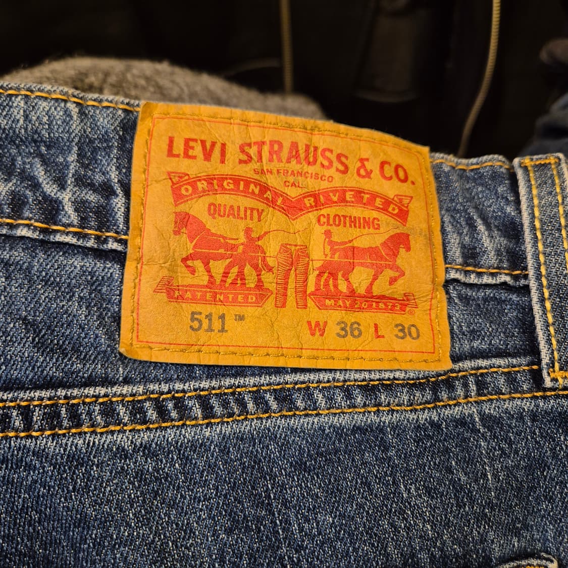 36인치 리바이스 511 청바지  상품이미지3