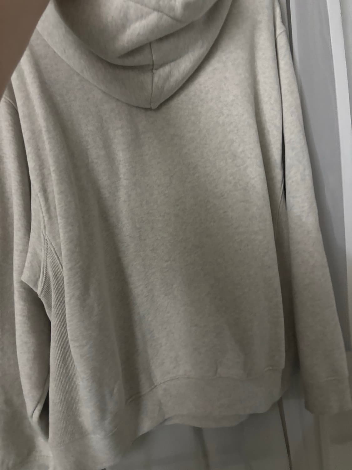 챈스챈스 멜란지 오버사이즈 기모 후드 M 하성운 착용 상품이미지7