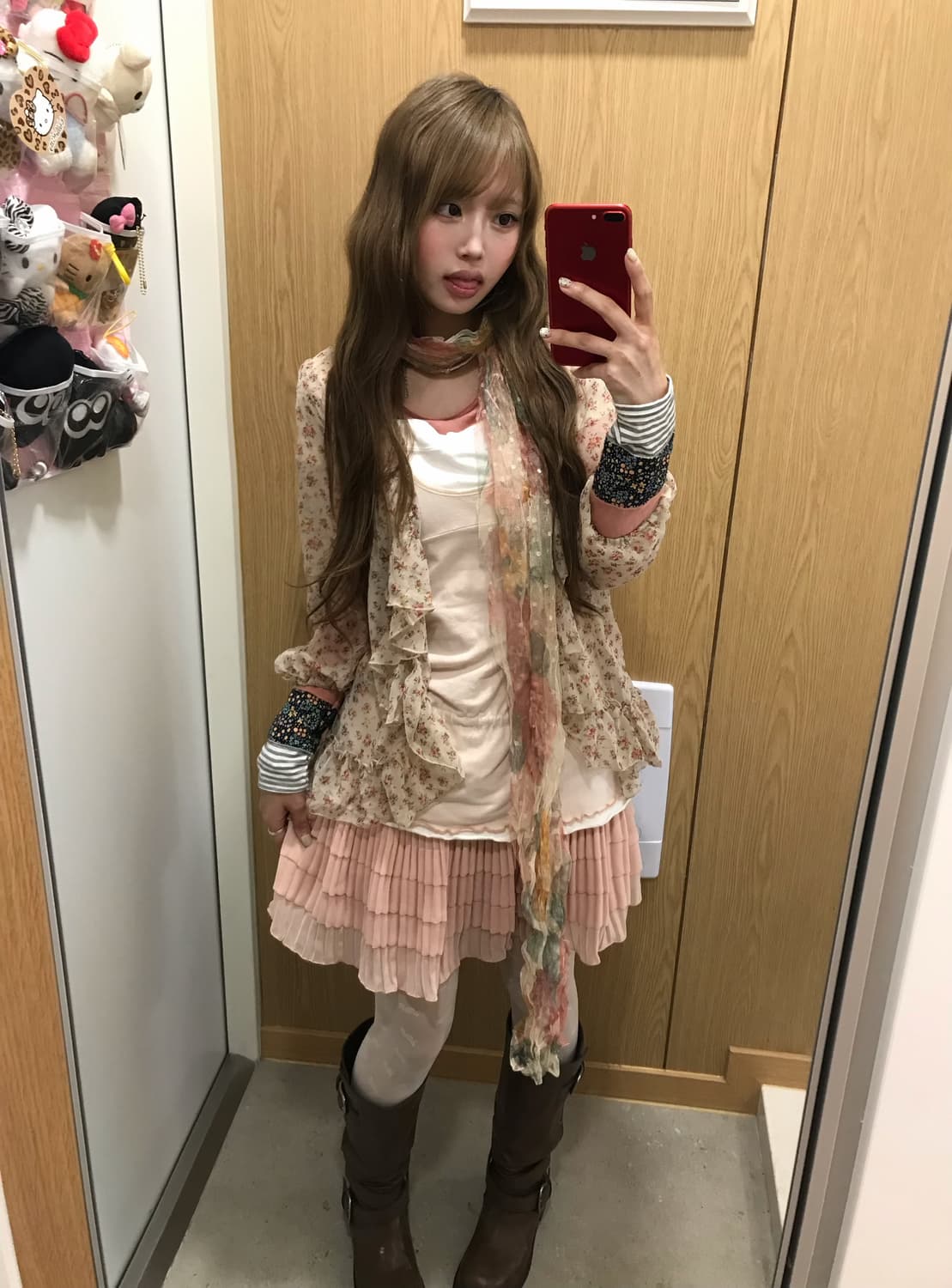 핑크 잔꽃 하구미 히메 모리 리즈리사st 코디세트 상품이미지1