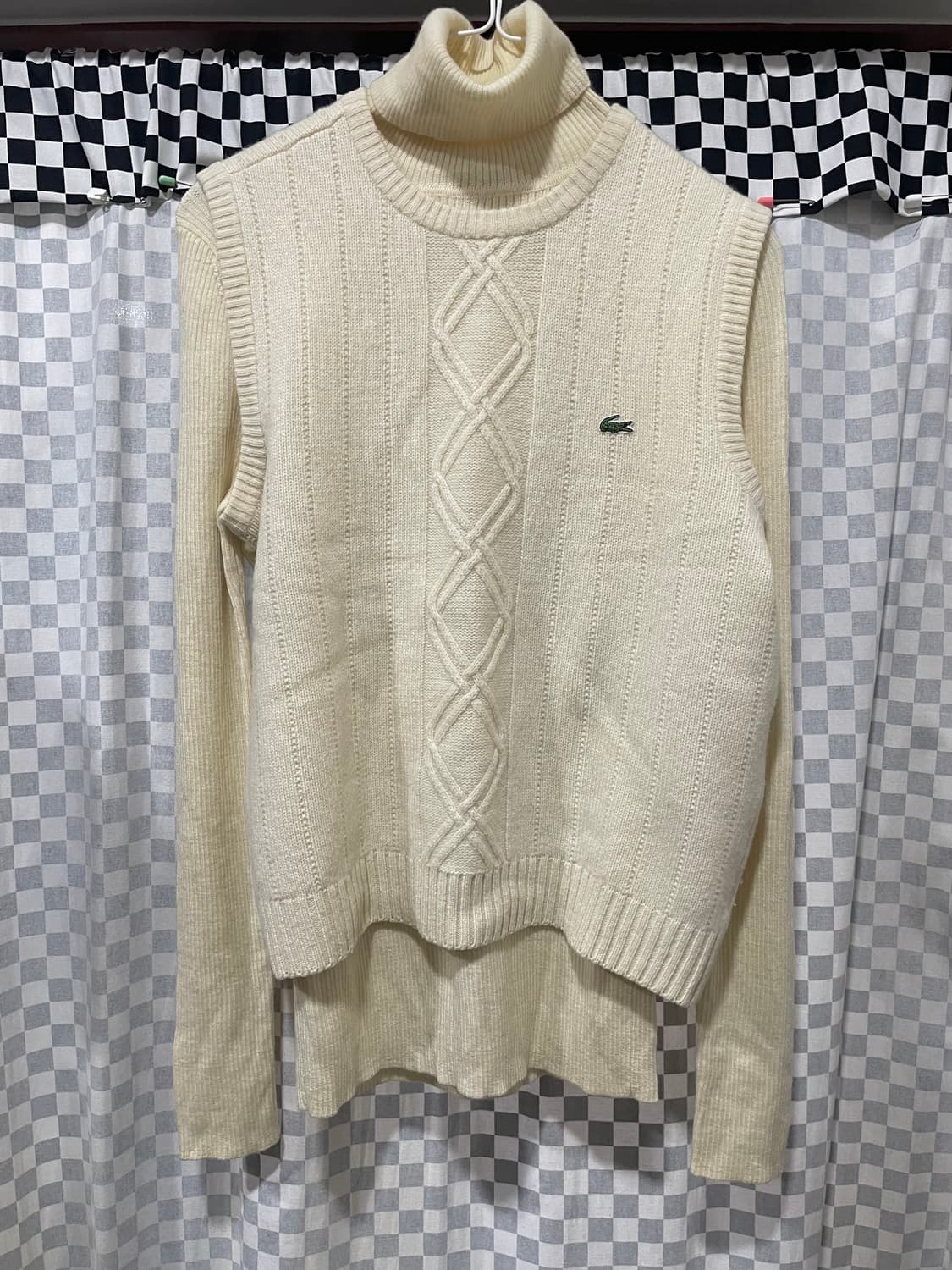 라코스테 울100 니트조끼 조끼니트베스트:) 상품이미지2
