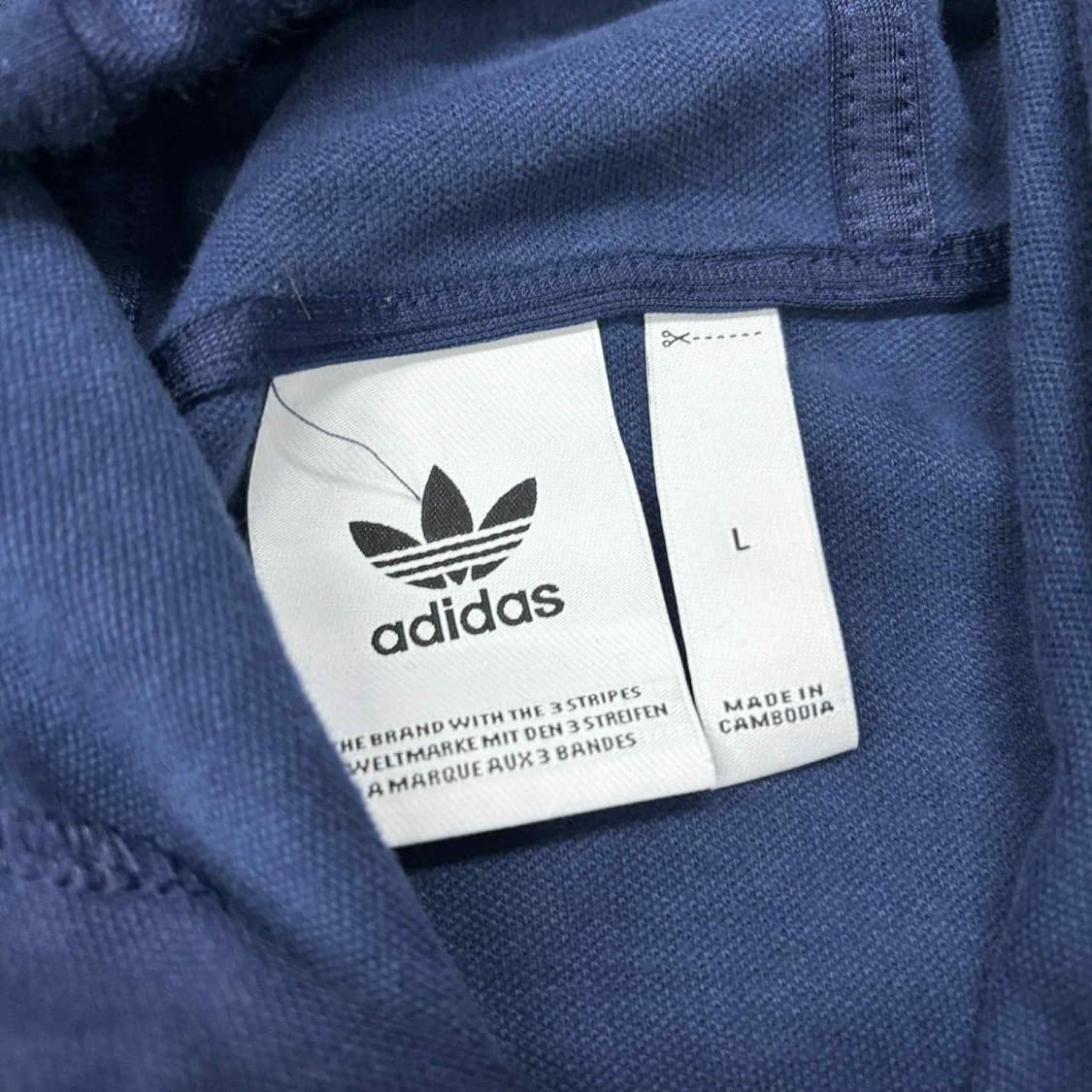 아디다스 신형 네이비 스웨트셔츠 후드티(L) 상품이미지5