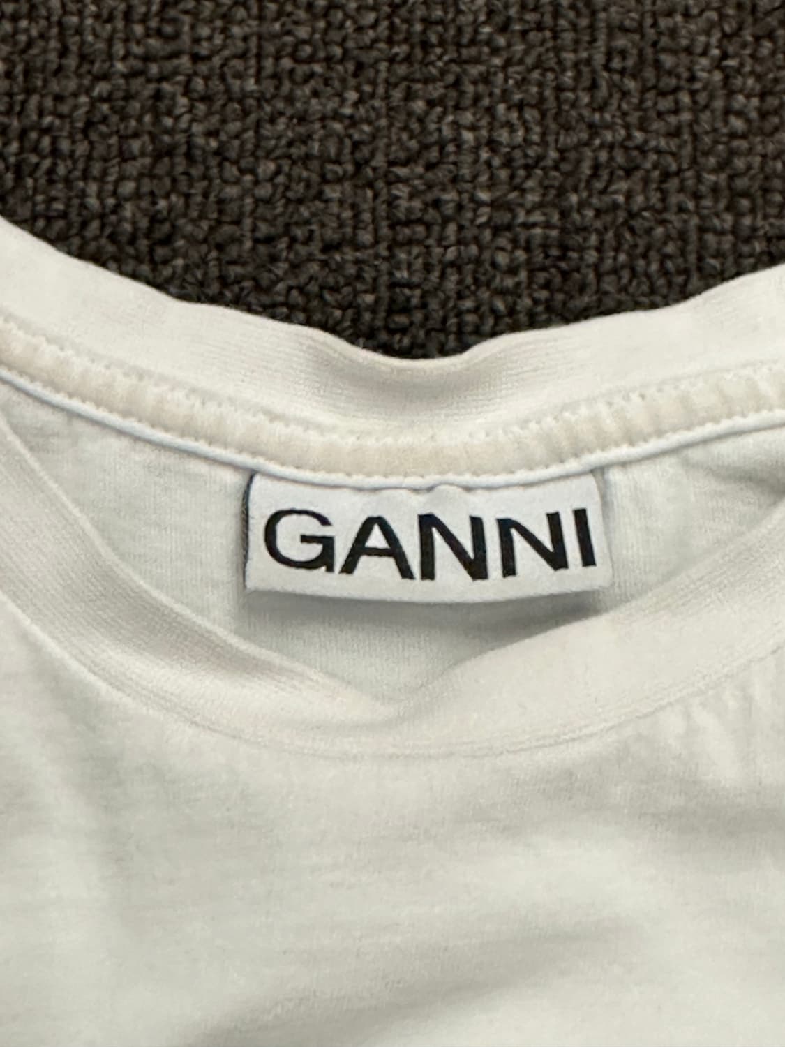 OS)GANNI vintage 여성 그래픽 프린팅 반팔 상품이미지3