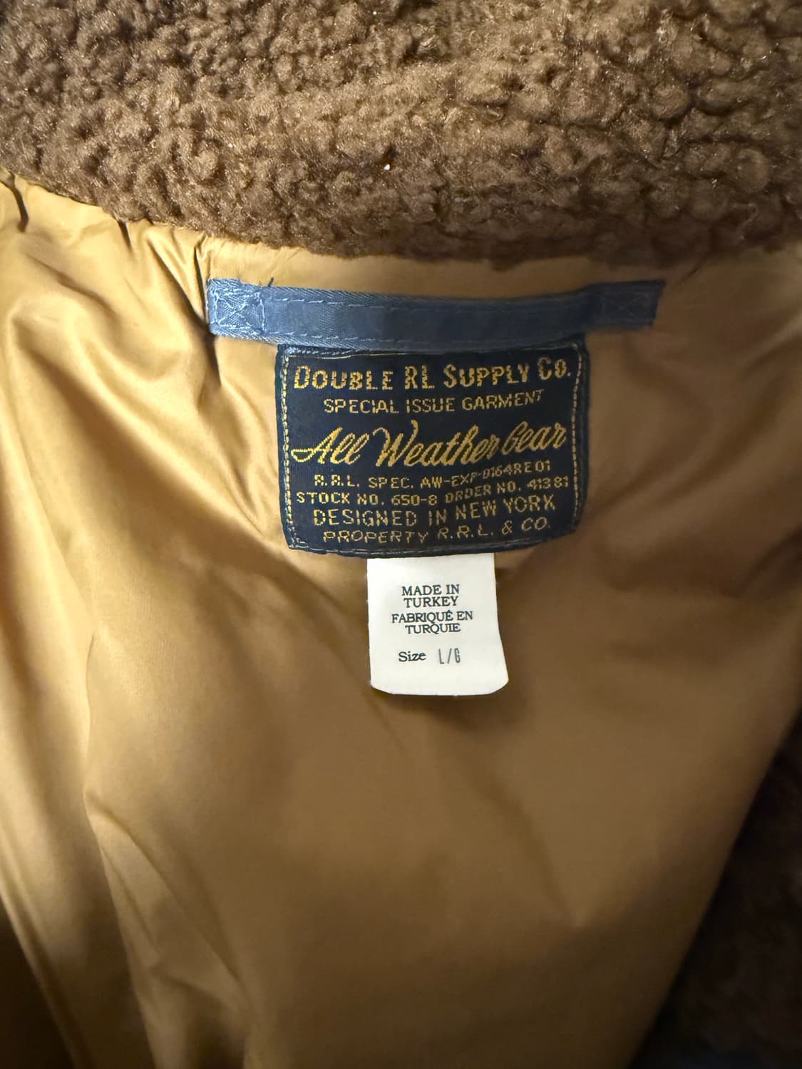 RRL 빈티지 트윌 야상패딩 L사이즈 상품이미지5