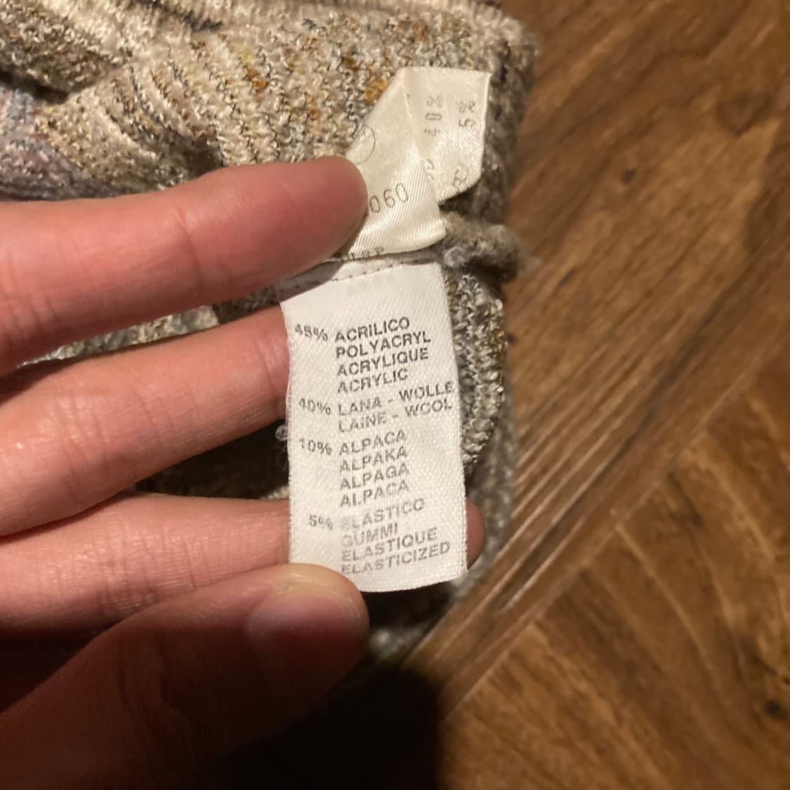 MADE IN ITALY JAQUARD WOOL OVERFIT KNIT 상품이미지5