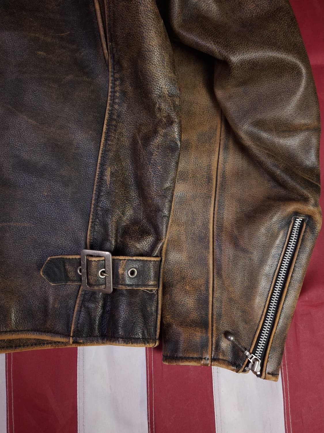 오리지날 R.B.C 리얼레더 싱글 라이더자켓 상품이미지8