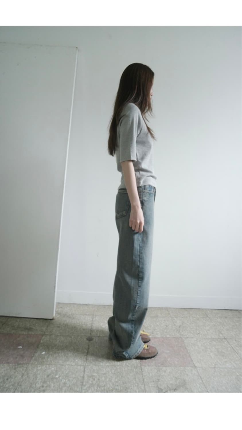 curve wide denim pants 상품이미지3
