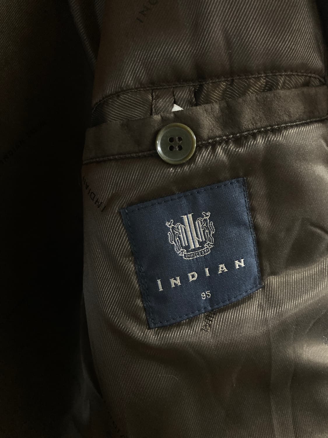 INDIAN 아가일 패턴 캐주얼 울 자켓 95 상품이미지3