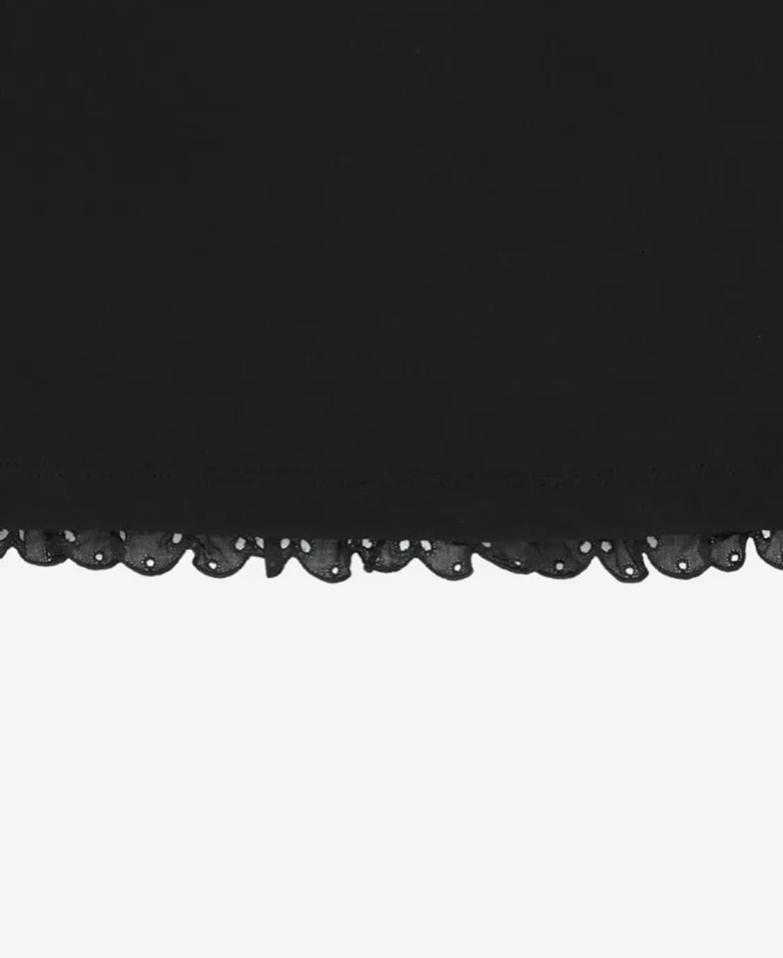 뚜오미오 MESH LAYERED LACE T-SHIRT [BLACK] 상품이미지4