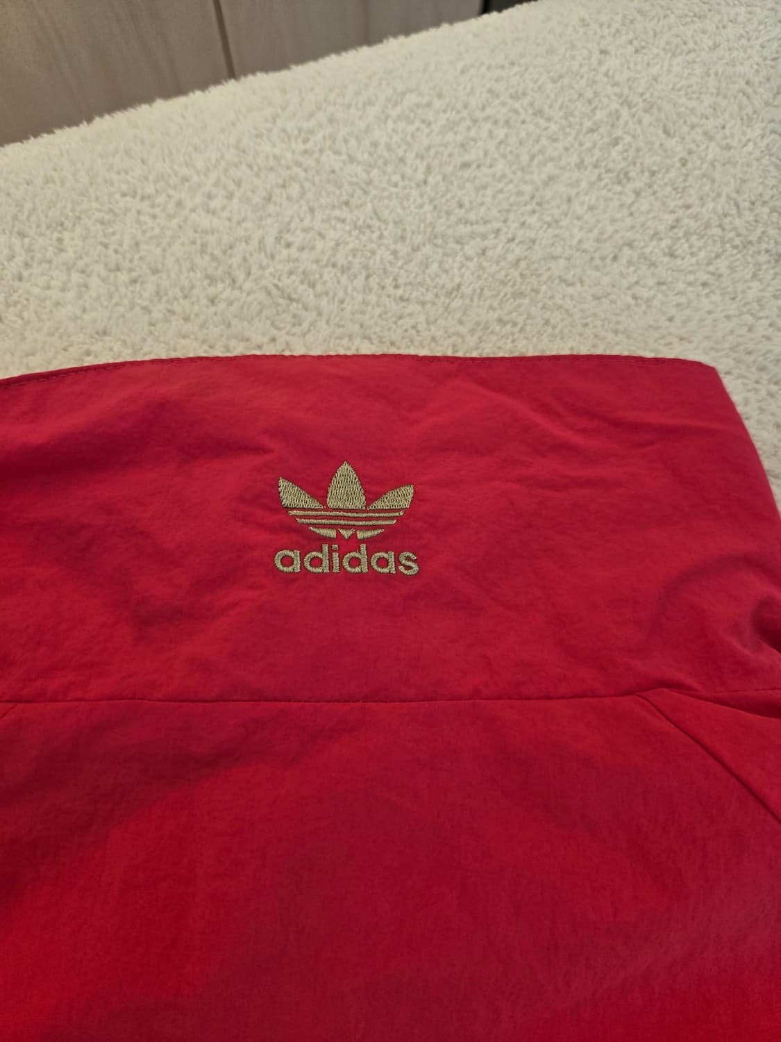 아디다스 올드스쿨 빅로고 바람막이 자켓 핑크/블루 XL 상품이미지7