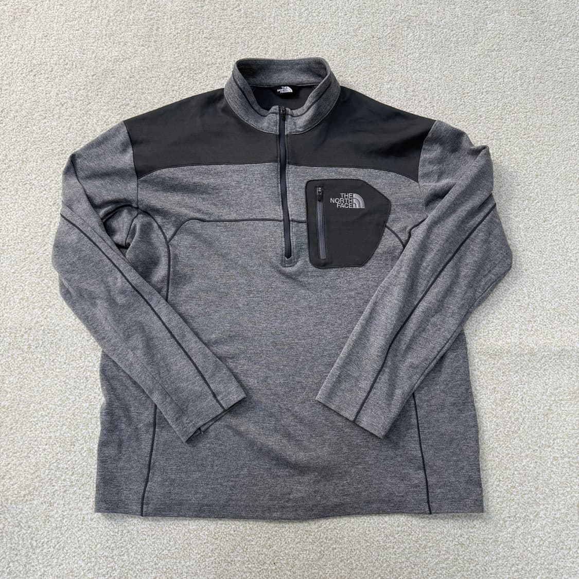 [XL] 노스페이스 하프집업 등산 긴팔티셔츠 1230T1 상품이미지1