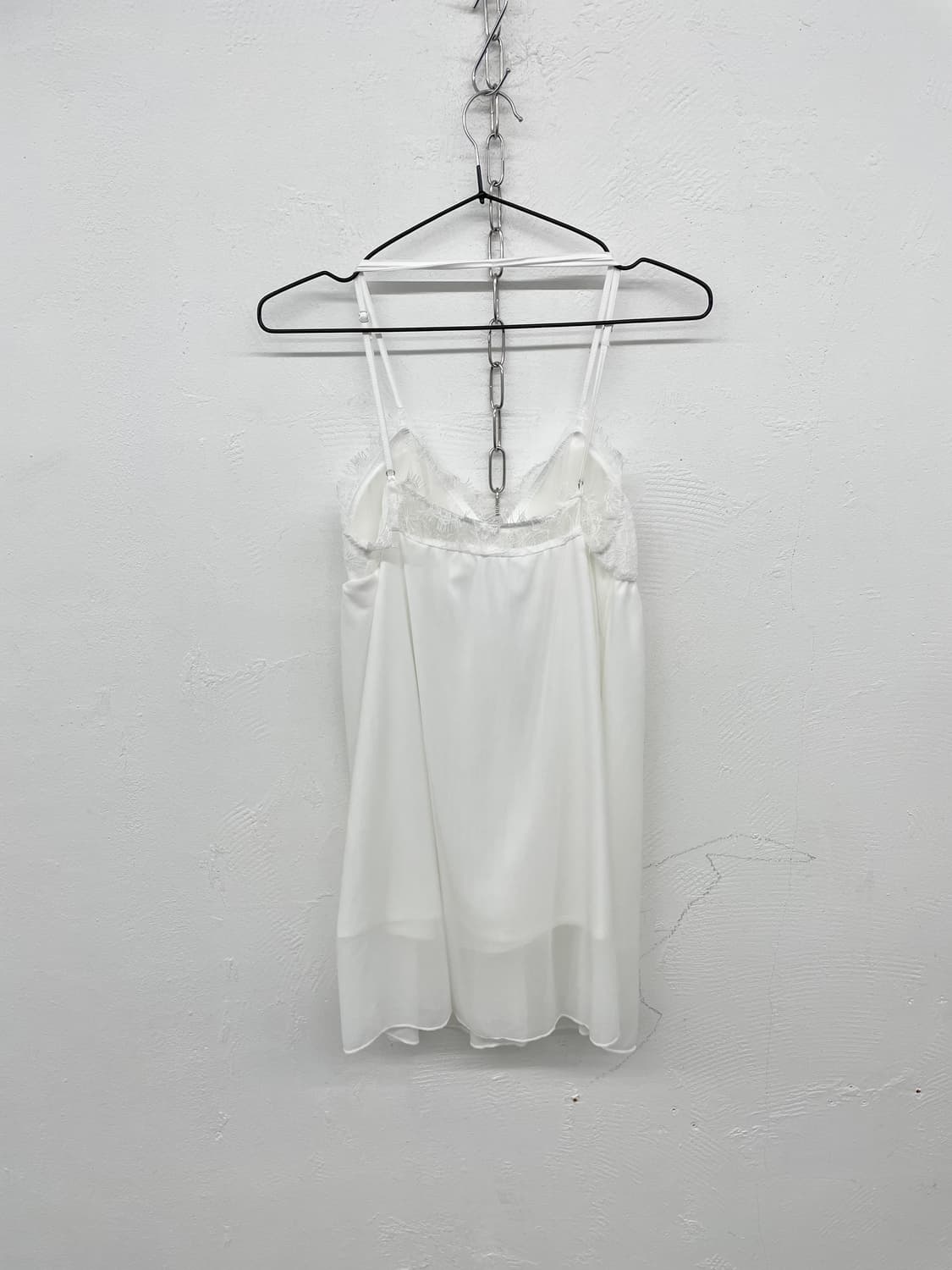 화이트 시어 레이스 슬립 상품이미지6