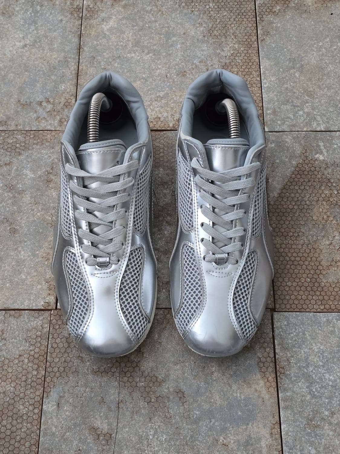 (235)야세 스파이더 레더 실버 상품이미지1