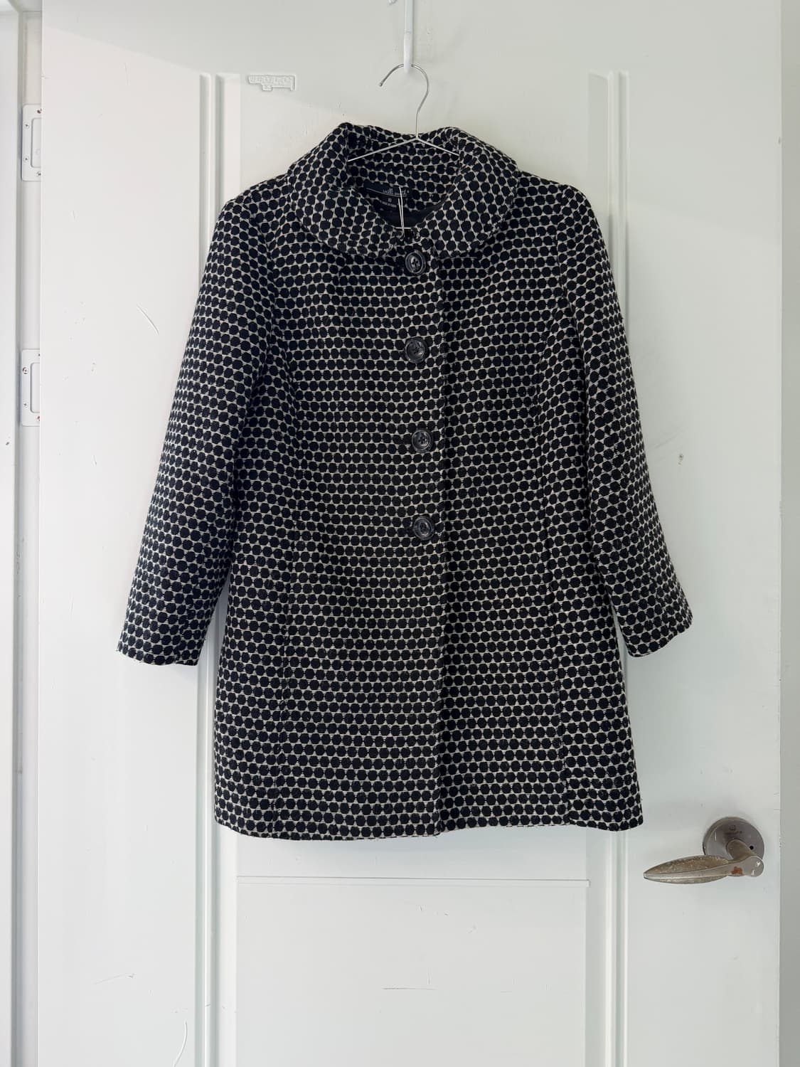 일본빈티지 도트 코트자켓 상품이미지6