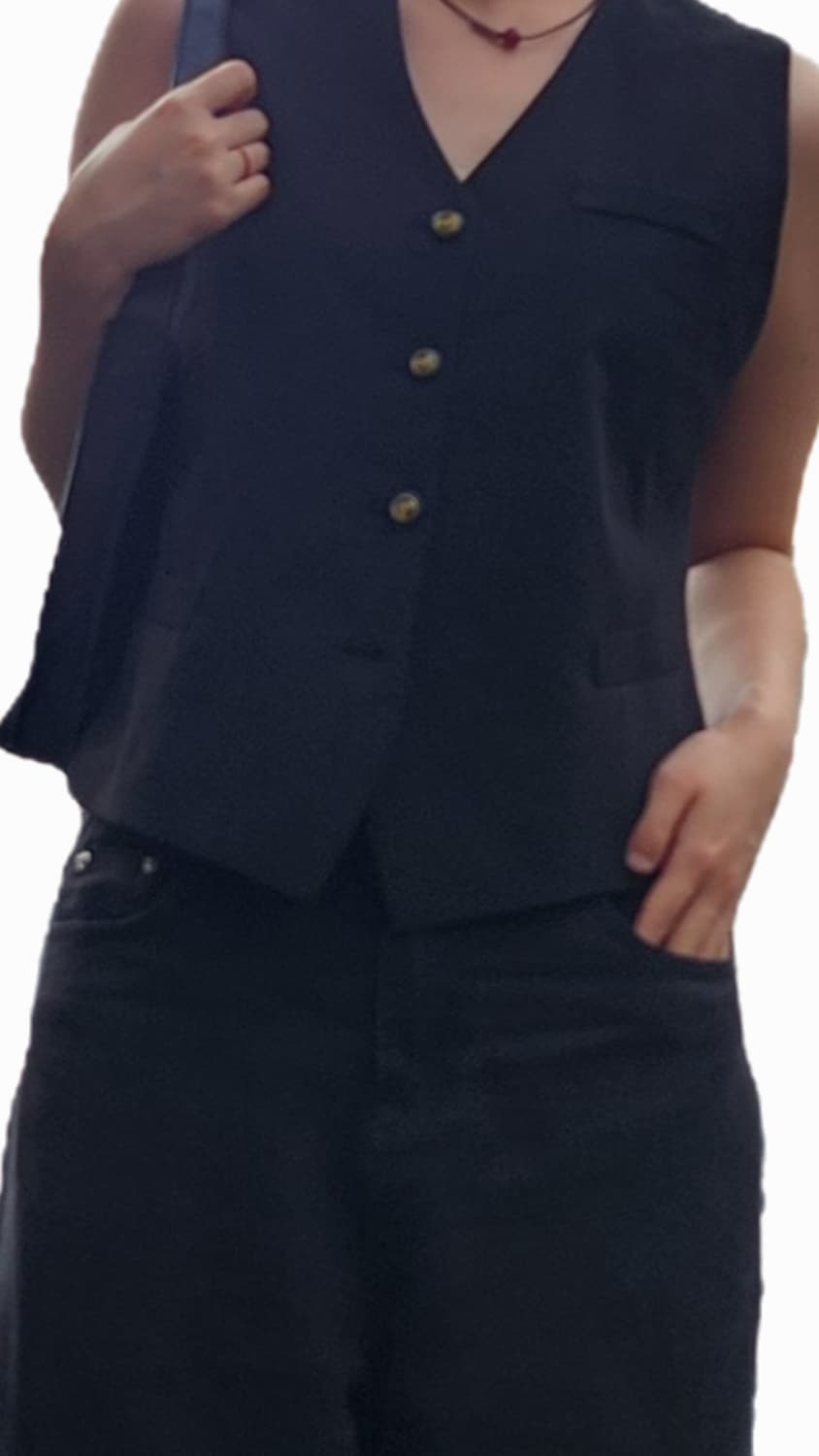 여성 검정 베스트 F(55~66) 상품이미지2