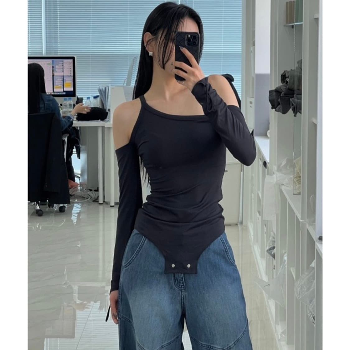 odor 오도어 바디수트 블랙 상품이미지4