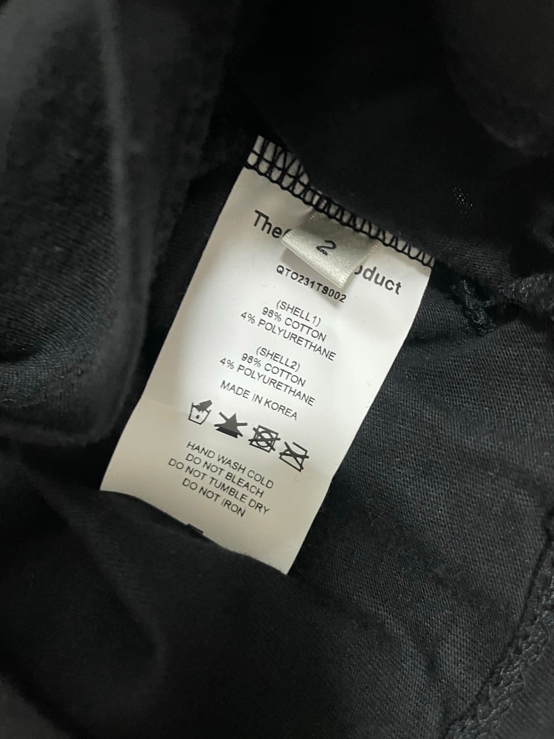 더오픈프로덕트 Traning baby tee 블랙 2사이즈 상품이미지4