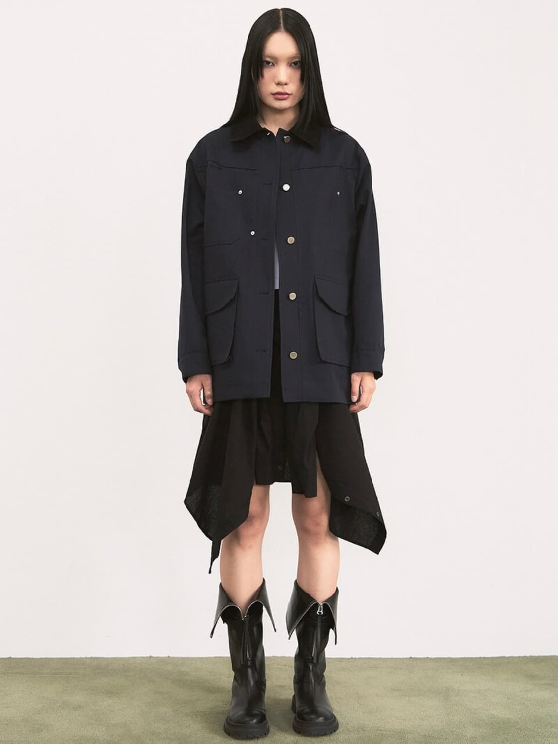 시스에이 라인 헌팅 워크 자켓 [navy] 상품이미지6